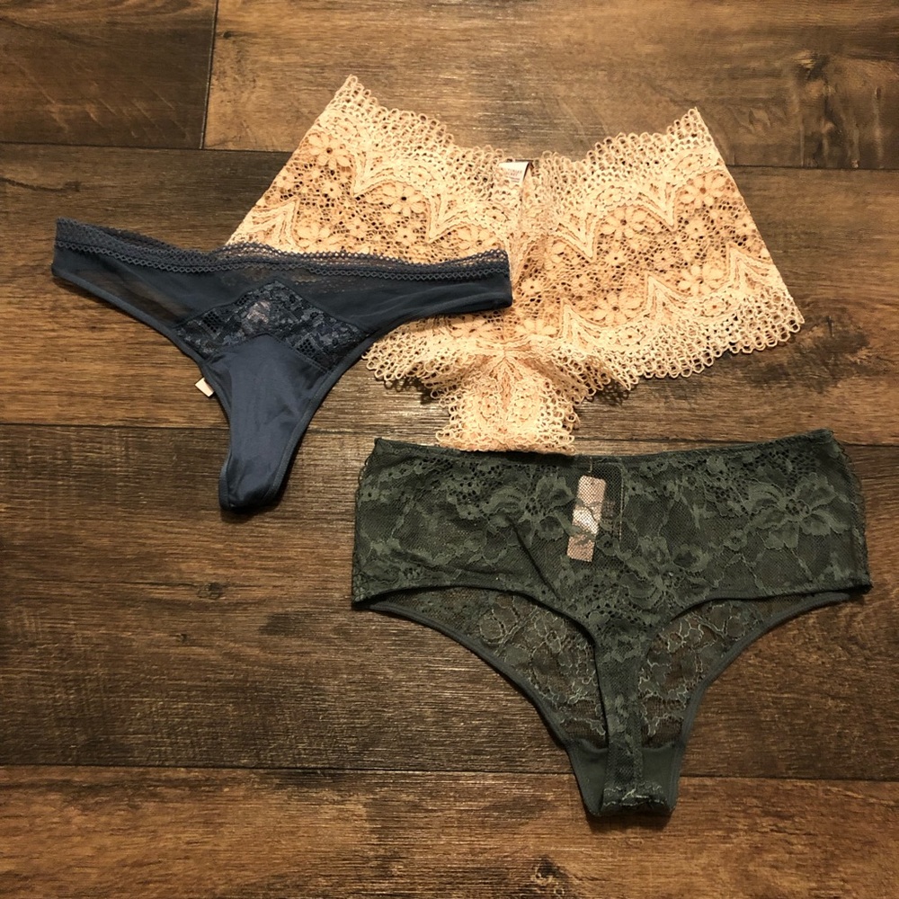 Victoria’s Secret Set Of 3 Extra Small Panties!